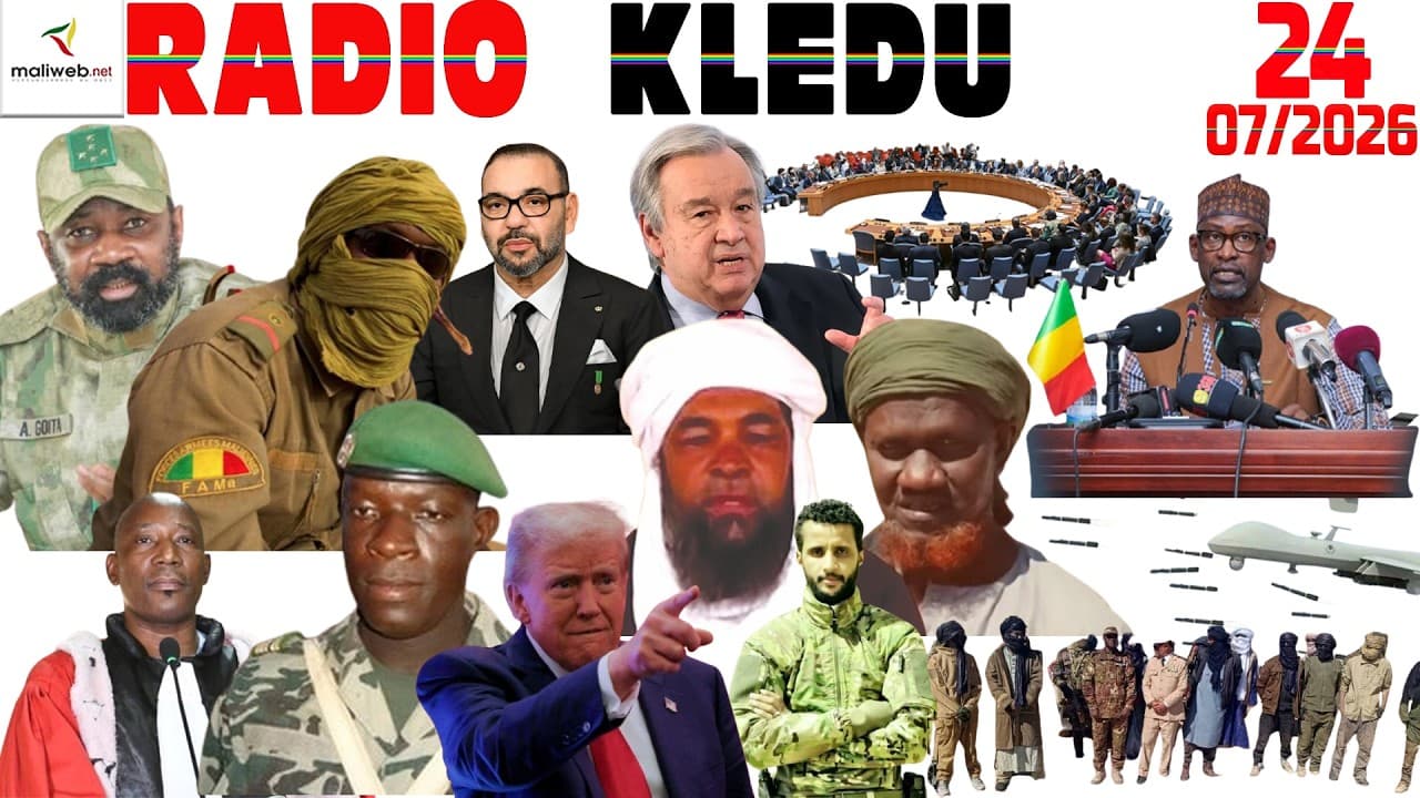 La Revue de Presse de la RADIO KLEDU du 24 Juillet 2026