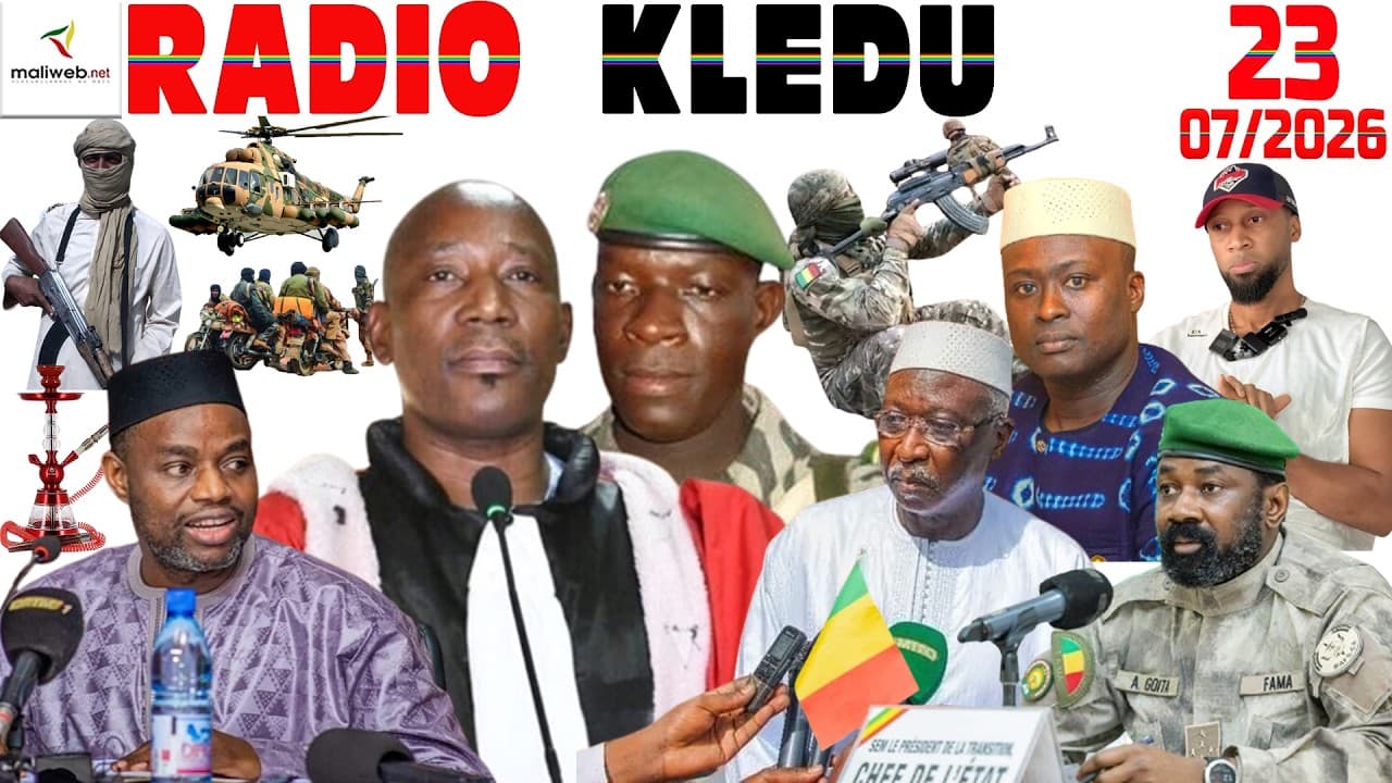 La Revue de Presse de la RADIO KLEDU du 23 Juillet 2026